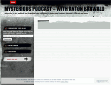 Tablet Screenshot of mysteriouspodcast.wordpress.com