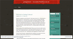 Desktop Screenshot of gettingunbored.wordpress.com