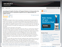 Tablet Screenshot of mysociologyproject.wordpress.com