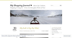 Desktop Screenshot of myshoppingjournal.wordpress.com