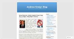 Desktop Screenshot of andrewkreig.wordpress.com