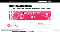 Desktop Screenshot of frocksandboys.wordpress.com