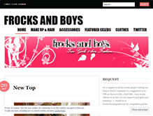 Tablet Screenshot of frocksandboys.wordpress.com