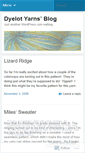 Mobile Screenshot of dyelotyarns.wordpress.com