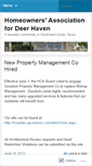 Mobile Screenshot of deerhavenhoa.wordpress.com