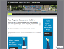 Tablet Screenshot of deerhavenhoa.wordpress.com