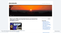 Desktop Screenshot of jtamukanda.wordpress.com