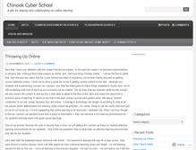 Tablet Screenshot of chinookcyberschool.wordpress.com