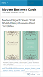 Mobile Screenshot of modernbusinesscards.wordpress.com