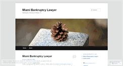 Desktop Screenshot of miamibankruptcylawyers.wordpress.com