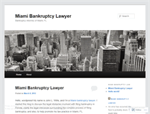 Tablet Screenshot of miamibankruptcylawyers.wordpress.com