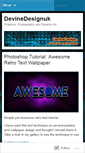 Mobile Screenshot of devinedesignuk.wordpress.com