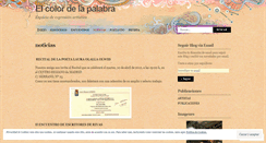 Desktop Screenshot of elcolordelapalabra.wordpress.com