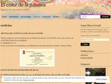 Tablet Screenshot of elcolordelapalabra.wordpress.com