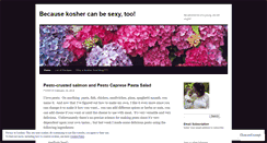 Desktop Screenshot of kosherfood101.wordpress.com