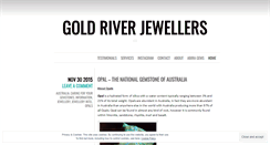 Desktop Screenshot of goldriverjewellers.wordpress.com