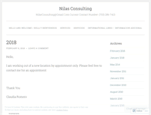 Tablet Screenshot of nilasconsulting.wordpress.com