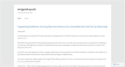Desktop Screenshot of mrigendrayuth.wordpress.com