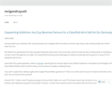 Tablet Screenshot of mrigendrayuth.wordpress.com