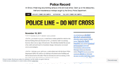 Desktop Screenshot of policebeat.wordpress.com