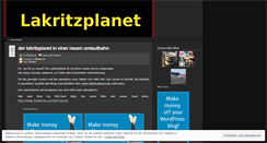 Desktop Screenshot of lakritzplanet.wordpress.com