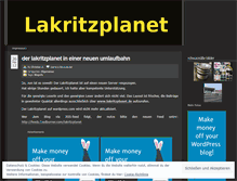 Tablet Screenshot of lakritzplanet.wordpress.com