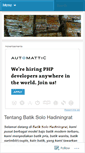 Mobile Screenshot of batiksolohadiningrat.wordpress.com