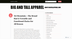 Desktop Screenshot of bigntallapparel.wordpress.com