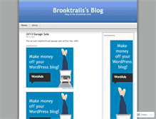 Tablet Screenshot of brooktrails.wordpress.com