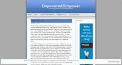 Desktop Screenshot of empowered2empower.wordpress.com