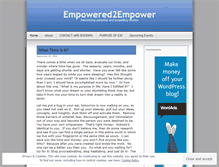 Tablet Screenshot of empowered2empower.wordpress.com