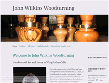 Tablet Screenshot of johnwilkinswoodturning.wordpress.com