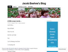 Tablet Screenshot of jacobboehne.wordpress.com