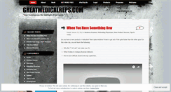 Desktop Screenshot of greatmedicalreps.wordpress.com