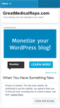 Mobile Screenshot of greatmedicalreps.wordpress.com