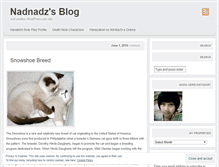 Tablet Screenshot of nadnadz.wordpress.com