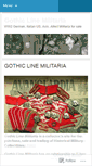 Mobile Screenshot of gothiclinemilitaria.wordpress.com