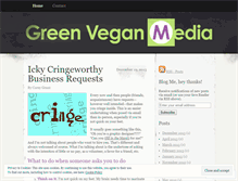 Tablet Screenshot of greenveganmedia.wordpress.com