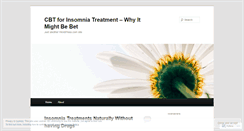 Desktop Screenshot of insomniatreatment4.wordpress.com
