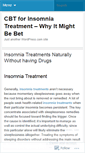 Mobile Screenshot of insomniatreatment4.wordpress.com