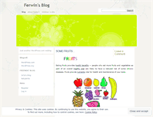 Tablet Screenshot of ferwin.wordpress.com