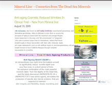 Tablet Screenshot of mineralline.wordpress.com