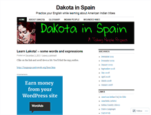 Tablet Screenshot of dakotainspain.wordpress.com