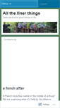 Mobile Screenshot of allthefinerthings.wordpress.com