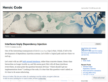 Tablet Screenshot of heroicode.wordpress.com
