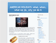 Tablet Screenshot of americanholidayswhy.wordpress.com