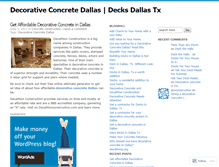 Tablet Screenshot of decksdallastx.wordpress.com