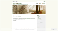 Desktop Screenshot of feedourlambs.wordpress.com