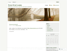 Tablet Screenshot of feedourlambs.wordpress.com