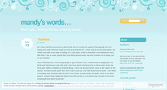 Desktop Screenshot of mandyswords.wordpress.com